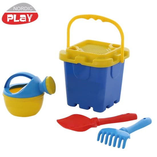 Strandsæt 5 dele blå & grøn