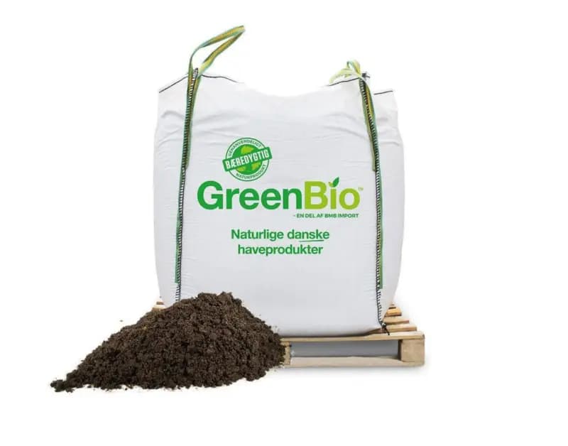 GreenBio Højbedsmuld til økologisk dyrkning 1000 L Frit leveret i hele Danmark.